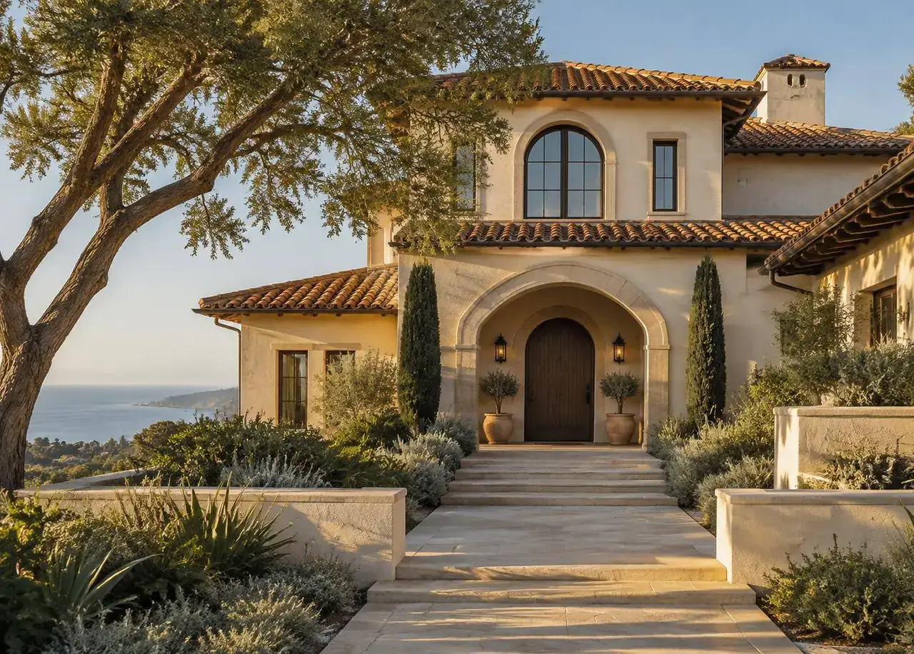 A coastal home setting in Laguna Beach