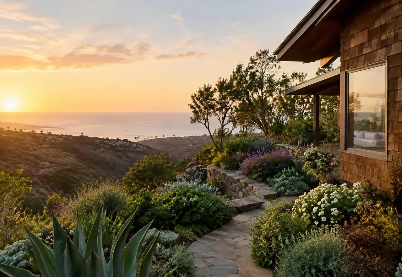 Architecture typical of Laguna Beach