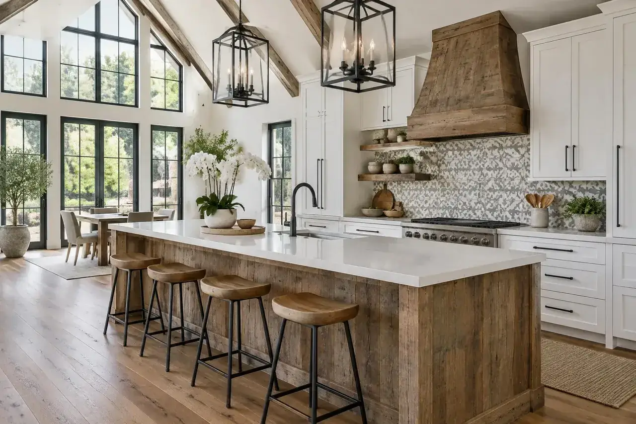 Styled coastal kitchen ready for market
